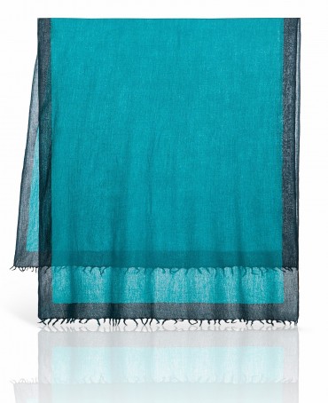 Палантин Унисекс W-BORDE/GREEN.NAVY